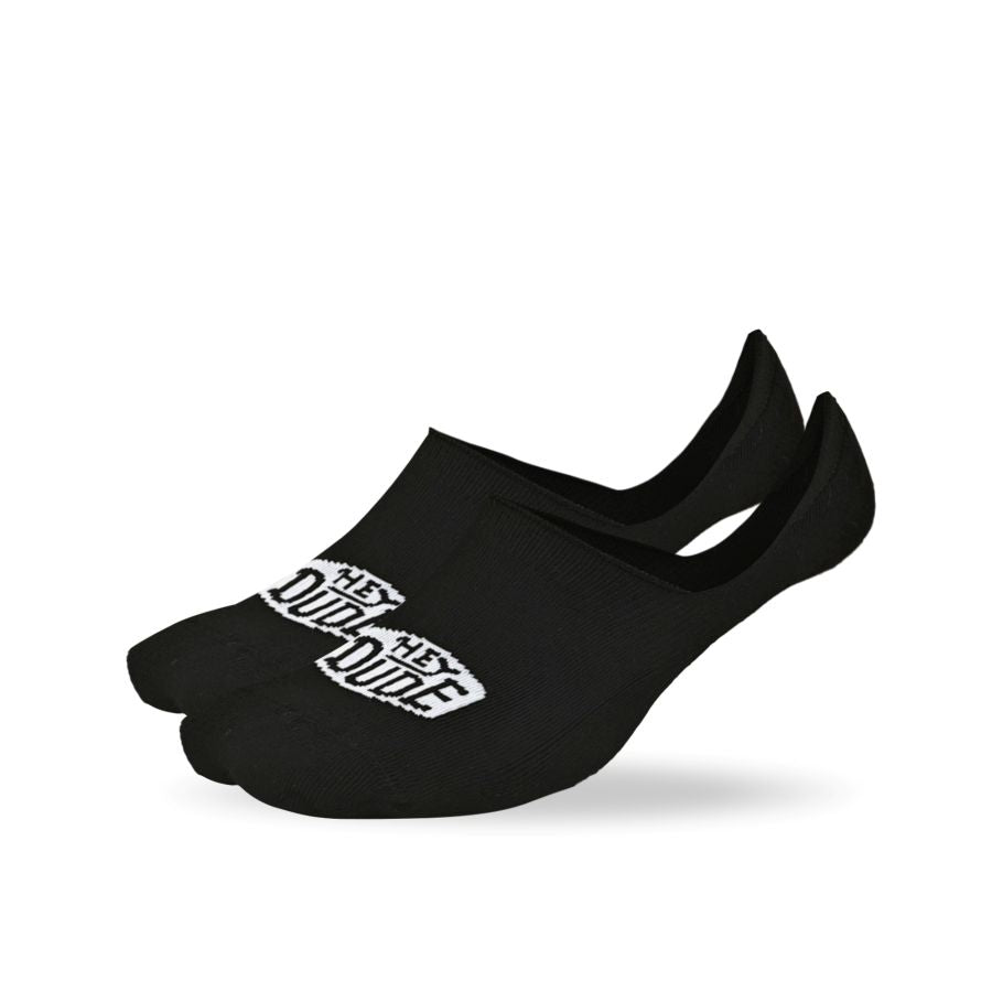 HEYDUDE No Show Sock 3 Pack - Black - Image 3