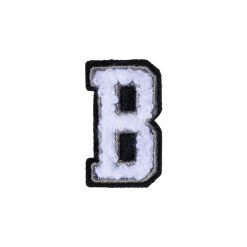 Letter B Patch - B Black/White
