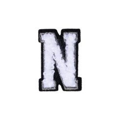 Letter N Patch - N Black/White