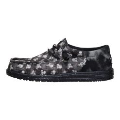 Wally Funk Skull Print - Black/Black Oyster