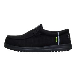 Wally Work Comp Toe Wide - Black/Black